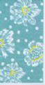 Dotty Daisies turquoise guest towels