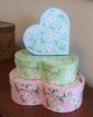 Marguerite heart shaped nesting boxes