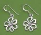 Sterling silver cutout daisy earrings