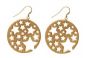 Cut-out stars gold earrings