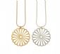 Gold or silver daisy necklace