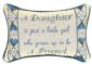 Daughter sentiment pillow