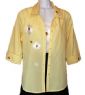 Yellow blouse with embroidered Busy Bee design